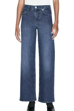 Frame Denim Le Slim Palazzo in Thunderstorm