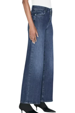 Frame Denim Le Slim Palazzo in Thunderstorm