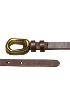 Frame Denim Petite Organic Shape Belt in Tobacco