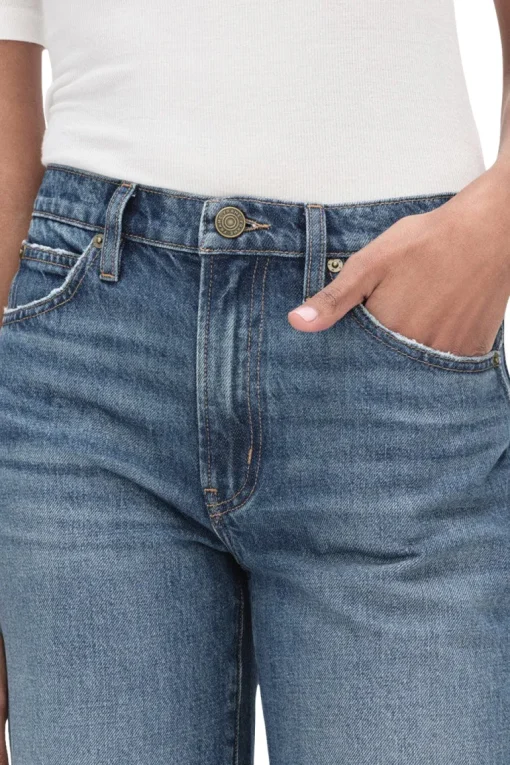 Frame Denim The Relaxed Straightin Beluga Modern Chew