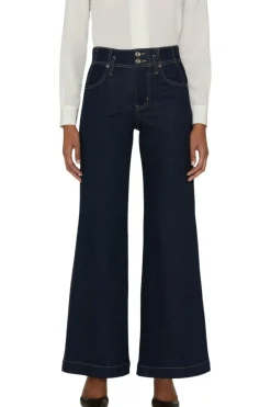 Frame Denim The Seamed Wide Trouser in Rinse