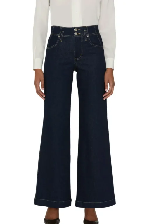 Frame Denim The Seamed Wide Trouser in Rinse