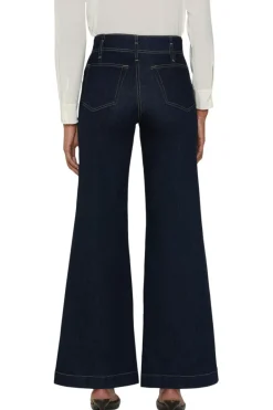 Frame Denim The Seamed Wide Trouser in Rinse