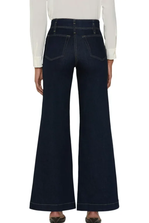 Frame Denim The Seamed Wide Trouser in Rinse