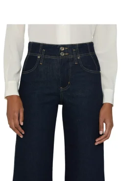 Frame Denim The Seamed Wide Trouser in Rinse