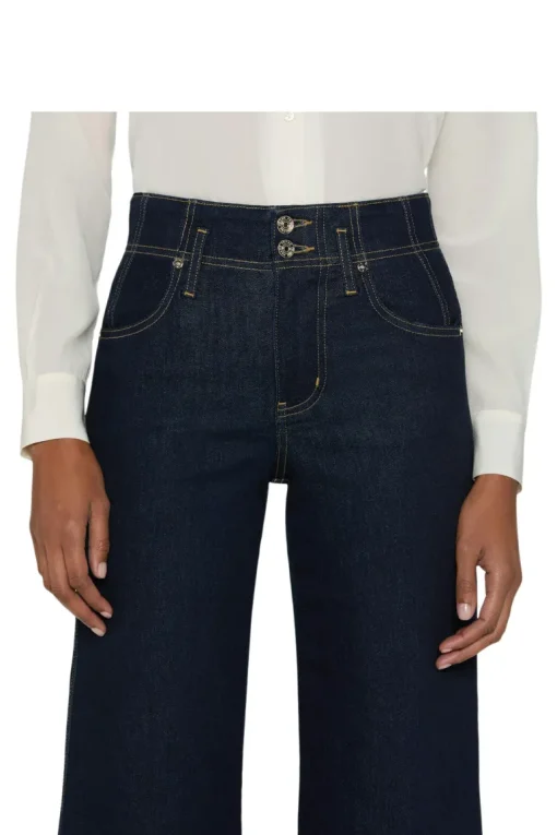 Frame Denim The Seamed Wide Trouser in Rinse