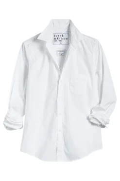 Frank & Eileen Barry Long Sleeve Shirt in White