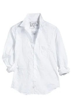 Frank & Eileen Barry Shirt in White Poplin