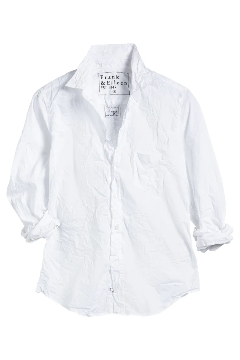 Frank & Eileen Barry Shirt in White Poplin