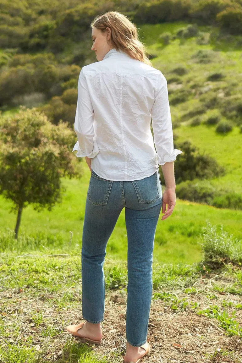 Frank & Eileen Barry Shirt in White Poplin