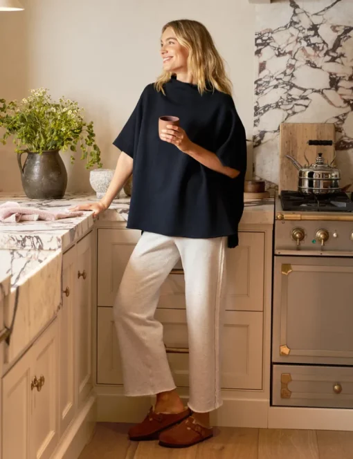 Frank & Eileen Bella Full Sweatpants in Heather White Melange