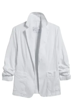 Frank & Eileen Dublin Blazer in White Linen