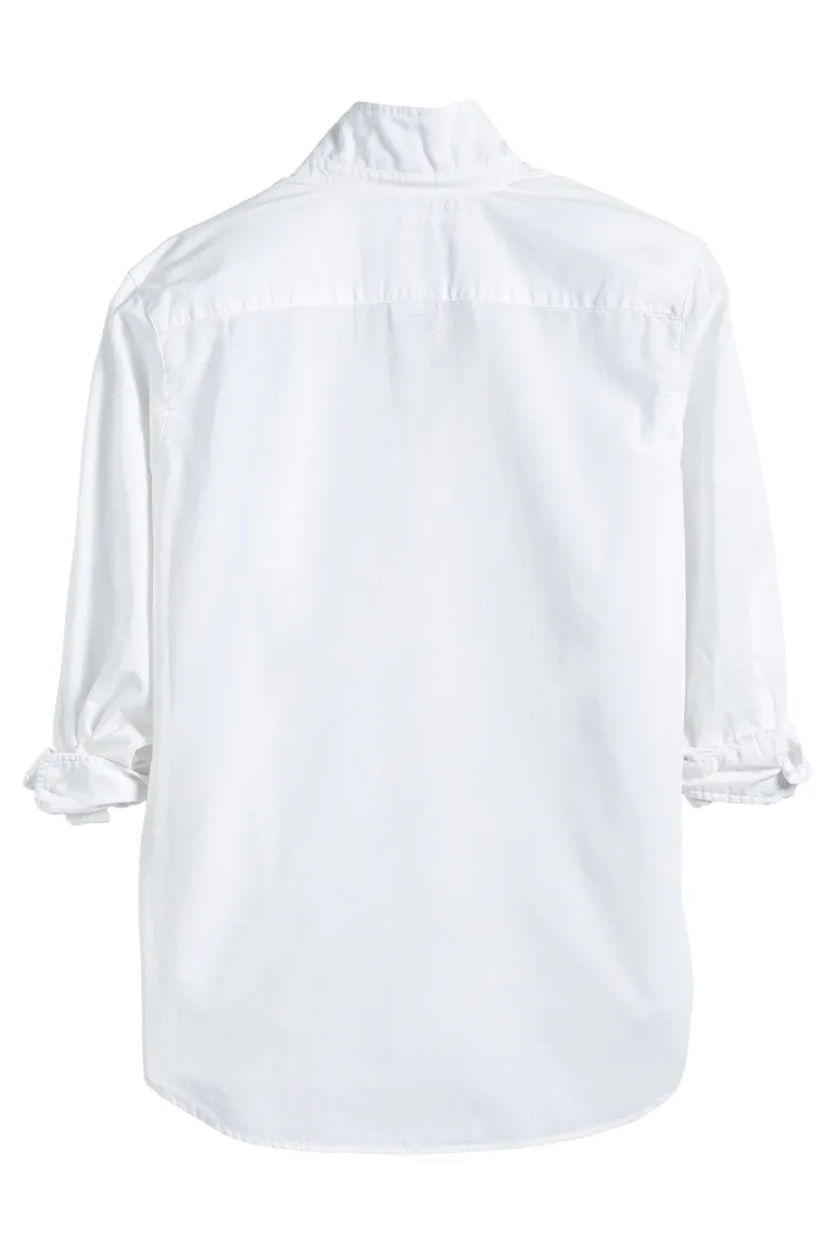 Frank & Eileen Eileen Shirt in White Chambray