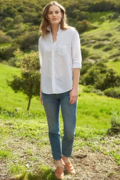 Frank & Eileen Eileen Shirt in White Chambray