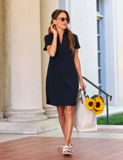 Frank & Eileen Lauren Polo Dress in British Navy