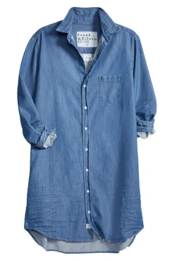 Frank & Eileen Mary Classic Shirtdress in Vintage Stonewashed Indigo