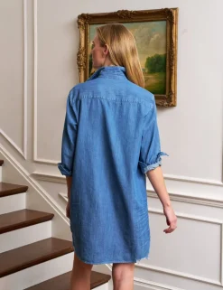 Frank & Eileen Mary Classic Shirtdress in Vintage Stonewashed Indigo