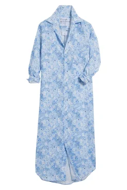 Frank & Eileen Rory Maxi Shirtdress in Blue Floral