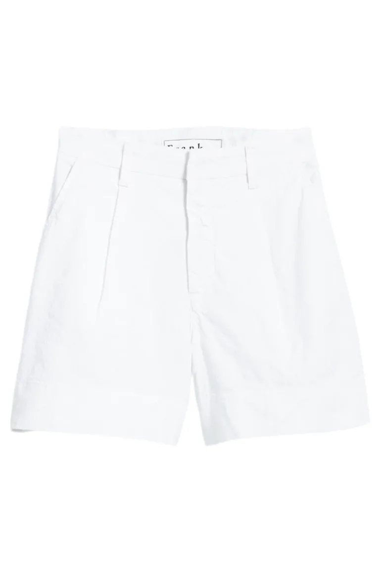 Frank & Eileen Waterford Walking Shorts in White Linen