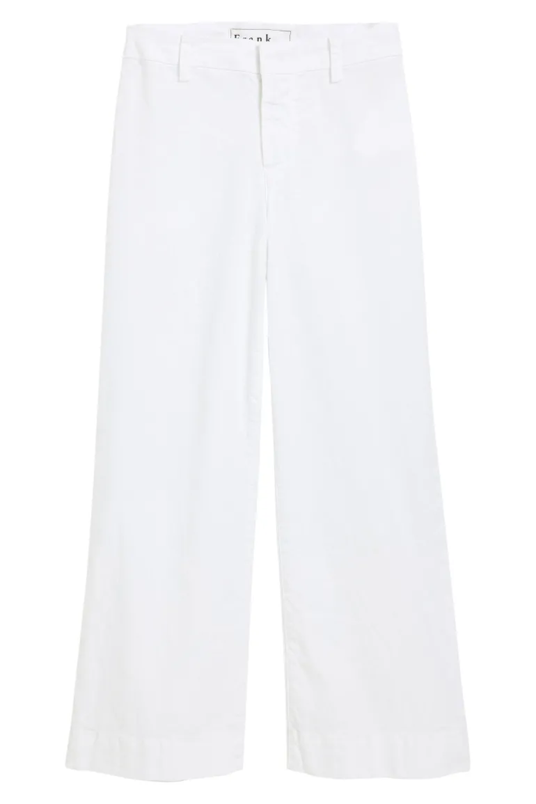Frank & Eileen Wexford Trouser in White Linen