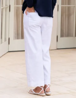Frank & Eileen Wexford Trouser in White Linen