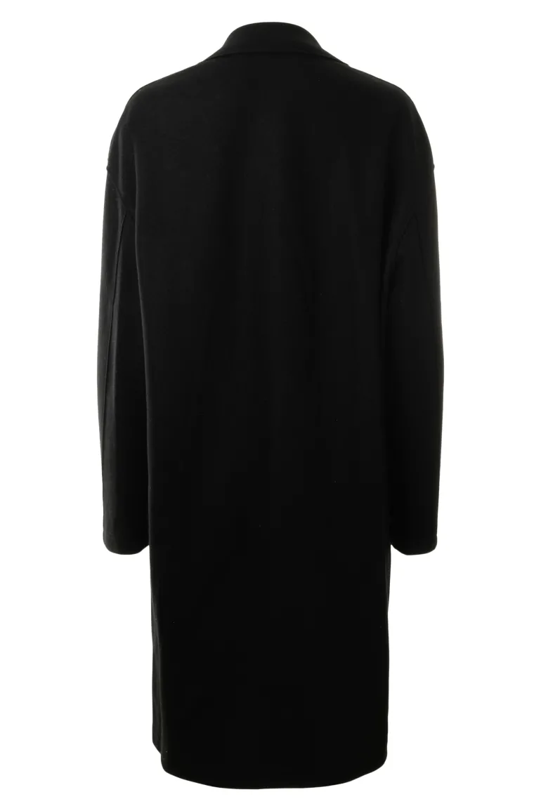 Harris Wharf London Oversized Cashmere Blend Overcoat in Black