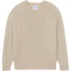Kujten Ita Cable Crewneck in Organic