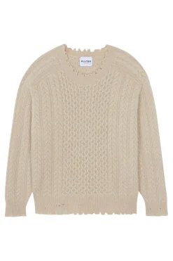 Kujten Ita Cable Crewneck in Organic