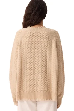 Kujten Ita Cable Crewneck in Organic