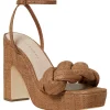Loeffler Randall Fae Braided Platform Sandal in Brown