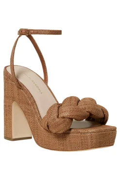Loeffler Randall Fae Braided Platform Sandal in Brown