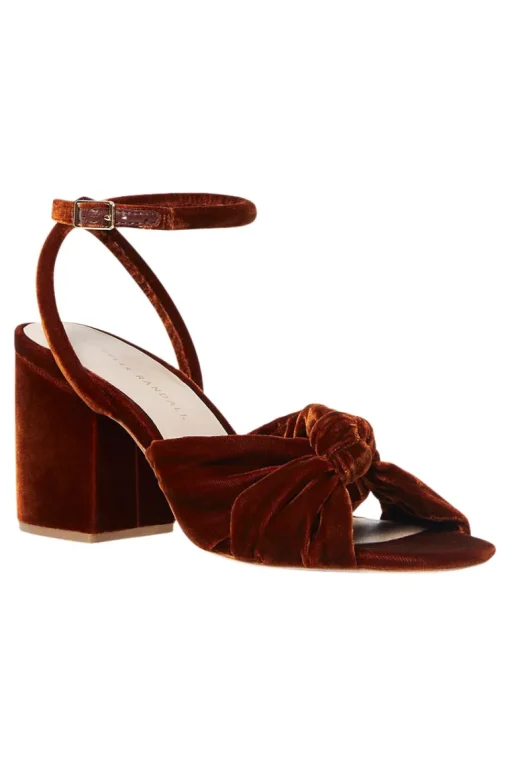 Loeffler Randall Fiamma Knotted Sandal in Sienna