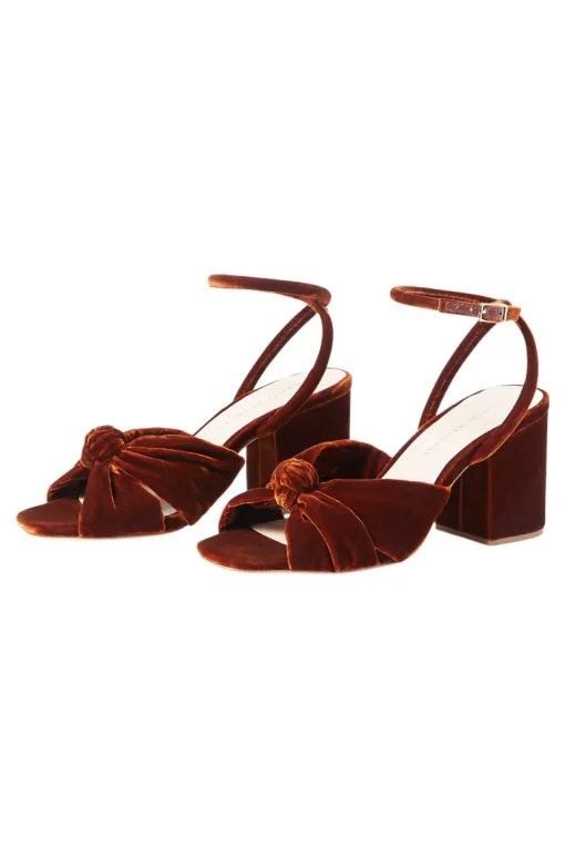 Loeffler Randall Fiamma Knotted Sandal in Sienna