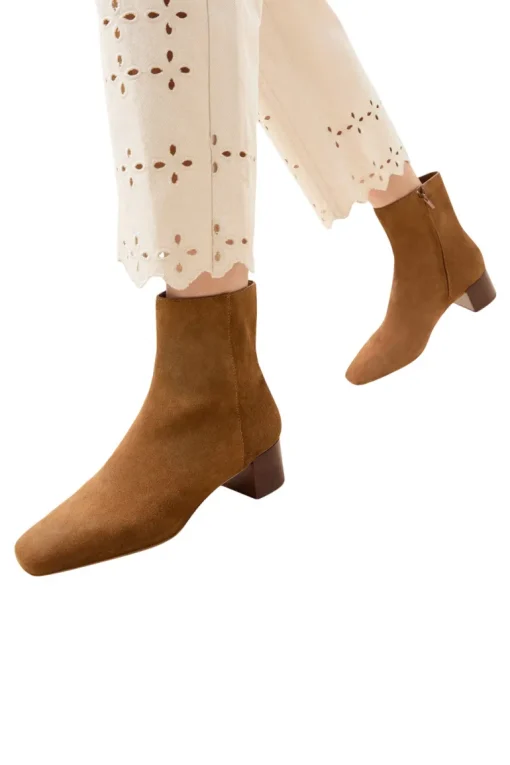 Loeffler Randall Ginny Ankle Boot in Cacao Suede