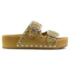 Loeffler Randall Jack Studded Sandal in Khaki - Silver