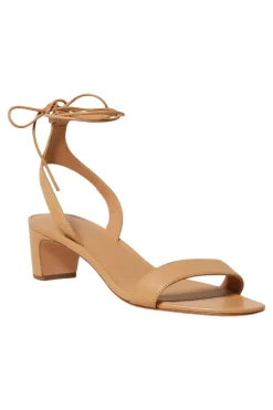 Loeffler Randall Jackie Mid Heel Sandal in Dune
