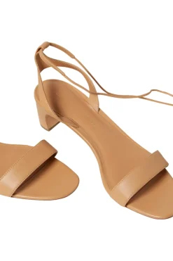 Loeffler Randall Jackie Mid Heel Sandal in Dune