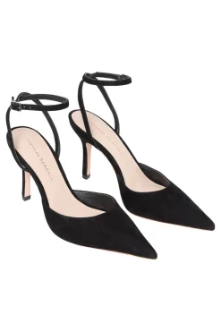 Loeffler Randall Jaden Ankle Strap Heel in Black