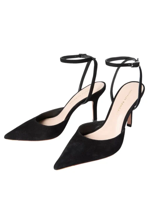 Loeffler Randall Jaden Ankle Strap Heel in Black
