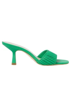 Loeffler Randall Naima Gathered Band Heel in Green