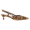 Loeffler Randall Tyson Flocked Kitten Heel in Leopard