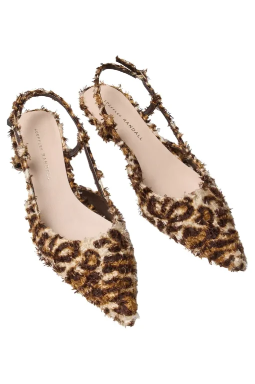 Loeffler Randall Tyson Flocked Kitten Heel in Leopard