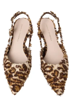 Loeffler Randall Tyson Flocked Kitten Heel in Leopard