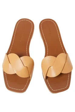 Loeffler Randall Willajo Flat Sandal in Honey