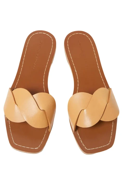Loeffler Randall Willajo Flat Sandal in Honey