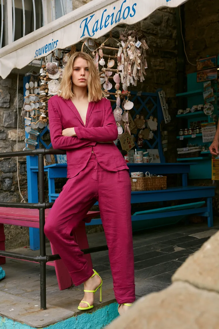 Mason's Iris Pant in Fuchsia