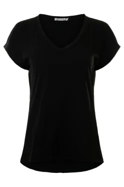 Michael Stars Baxter V-neck Raw Edge Tee
