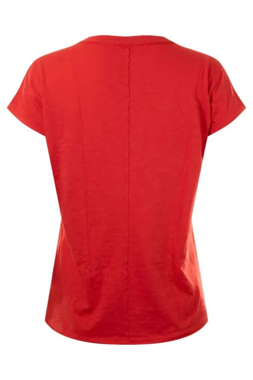 Michael Stars Baxter V-neck Raw Edge Tee