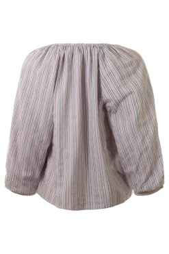 Michael Stars Cleo Notch Neck Top in Sachet Stripe