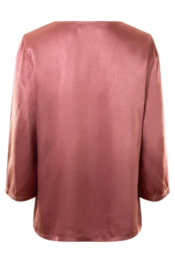 Michael Stars Cobie V-Neck Satin Top